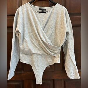 Banana Republic Light Gray Body Suit | Size Small